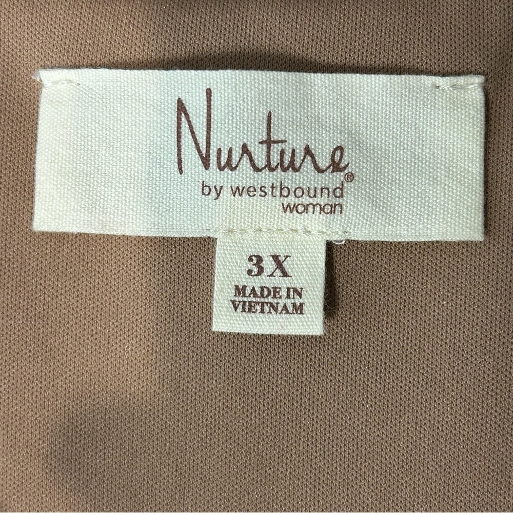 Nurture Westbound Plus Size 3X Faux Wrap Belt Dress Animal Print Velvet Burnout - Picture 13 of 16
